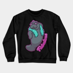 Fabulous Manatee Crewneck Sweatshirt